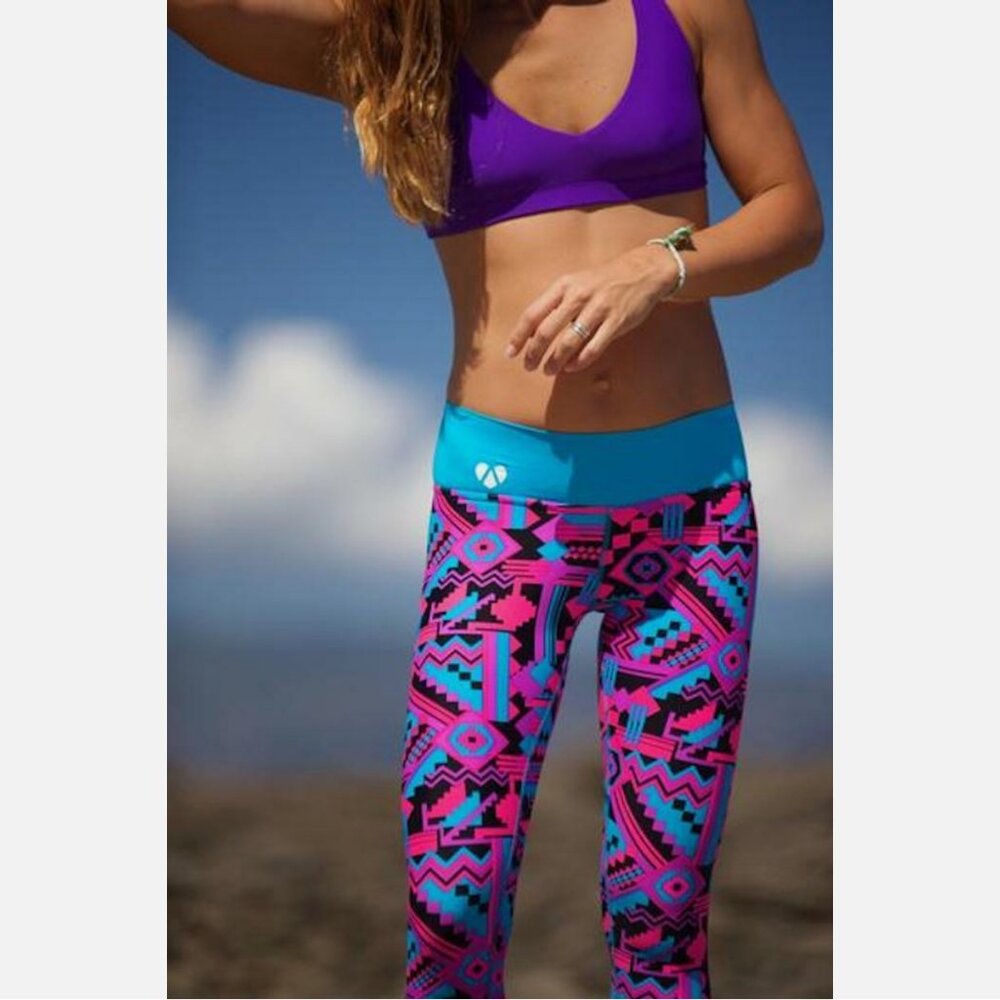 Mahiku Aztec Kini Capri Sport Leggings